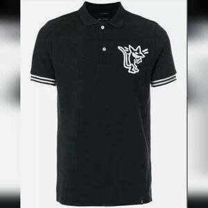 Marc Jacobs Large Logo Stinky Rat Men's Polo Shirt Size L Large